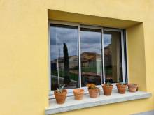 Pose fenêtre alu coulissante Tartaras Pilat Loire 42